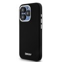 DKNY DKHMP14LSMCHLK iPhone 14 Pro 6.1" czarny/black hardcase Liquid Silicone Small Metal Logo MagSafe