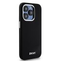 DKNY DKHMP14LSMCHLK iPhone 14 Pro 6.1" czarny/black hardcase Liquid Silicone Small Metal Logo MagSafe