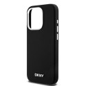 DKNY DKHMP14LSMCHLK iPhone 14 Pro 6.1" czarny/black hardcase Liquid Silicone Small Metal Logo MagSafe