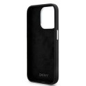 DKNY DKHMP14LSMCHLK iPhone 14 Pro 6.1" czarny/black hardcase Liquid Silicone Small Metal Logo MagSafe