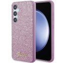 Guess GGUHCS24MHGGSHU S24+ S926 fioletowy/purple hardcase Glitter Script