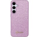 Guess GGUHCS24MHGGSHU S24+ S926 fioletowy/purple hardcase Glitter Script