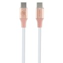 Guess GUCCLALRGDP kabel USB-C - USB-C 1.5m Fast Charging różowy/pink Ebossed Logo