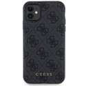 Zestaw Guess GUBPM5N614GEMGK iPhone 11 6.1" hardcase + Powerbank 5000mAh MagSafe czarny/black 4G Metal Logo