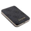 Zestaw Guess GUBPM5P13X4GEMGK iPhone 13 Pro Max 6.7" hardcase + Powerbank 5000mAh MagSafe czarny/black 4G Metal Logo