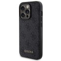 Zestaw Guess GUBPM5P13L4GEMGK iPhone 13 Pro 6.1" hardcase + Powerbank 5000mAh MagSafe czarny/black 4G Metal Logo