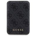 Zestaw Guess GUBPM5P13L4GEMGK iPhone 13 Pro 6.1" hardcase + Powerbank 5000mAh MagSafe czarny/black 4G Metal Logo