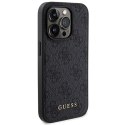 Zestaw Guess GUBPM5P15L4GEMGK iPhone 15 Pro 6.1" hardcase + Powerbank 5000mAh MagSafe czarny/black 4G Metal Logo