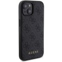 Zestaw Guess GUBPM5P15S4GEMGK iPhone 15 6.1" hardcase + Powerbank 5000mAh MagSafe czarny/black 4G Metal Logo