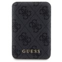 Zestaw Guess GUBPM5P15S4GEMGK iPhone 15 6.1" hardcase + Powerbank 5000mAh MagSafe czarny/black 4G Metal Logo