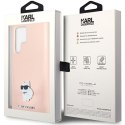 Karl Lagerfeld KLHCS24LSMHCNPP S24 Ultra S928 różowy/pink Silicone Choupette Metal Pin