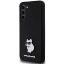 Karl Lagerfeld KLHCS24MSMHCNPK S24+ S926 czarny/black hardcase Silicone Choupette Metal Pin