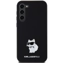 Karl Lagerfeld KLHCS24MSMHCNPK S24+ S926 czarny/black hardcase Silicone Choupette Metal Pin