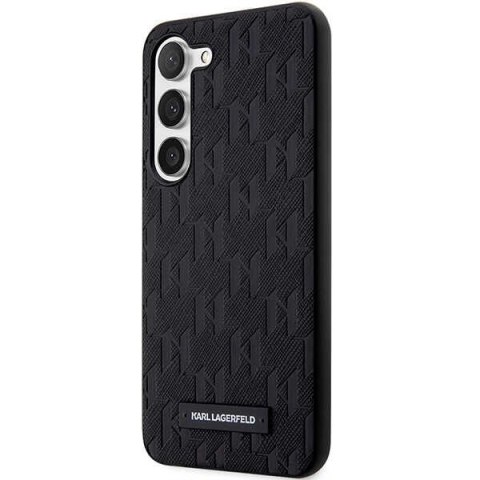 Karl Lagerfeld KLHCS24SSAKLHPK S24 S921 hardcase czarny/black Saffiano Mono Metal Logo