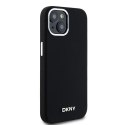 DKNY DKHMP14SSMCHLK iPhone 14 / 15 / 13 6.1" czarny/black hardcase Liquid Silicone Small Metal Logo MagSafe