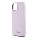 DKNY DKHMP14SSMCHLP iPhone 14 / 15 / 13 6.1" różowy/pink hardcase Liquid Silicone Small Metal Logo MagSafe