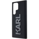 Karl Lagerfeld KLHCS24L3DMBKCK S24 Ultra S928 czarny/black hardcase 3D Rubber Glitter Logo