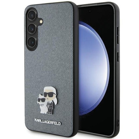 Karl Lagerfeld nakładka do Samsung Galaxy S24 Plus KLHCS24MPSAKCMPG szara HC SAFFIANO KC PIN