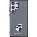 Karl Lagerfeld nakładka do Samsung Galaxy S24 Ultra KLHCS24LPSAKCMPG szara HC SAFFIANO KC PIN