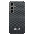 Audi IML Pattern MagSafe Case S24 S921 czarny/black hardcase AU-IMLMS24-Q5/D3-BK