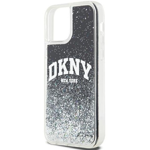 DKNY DKHCP12MLBNAEK iPhone 12 Pro/12 6.1" czarny/black hardcase Liquid Glitter Big Logo
