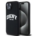 DKNY nakładka do iPhone 15 6,1" DKHMP15SSNYACH czarna HC Magsafe silicone w arch logo