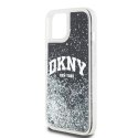 DKNY nakładka do iPhone 15 Plus 6,7" DKHCP15MLBNAEK czarna HC liquid glitters w arch logo