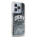 DKNY nakładka do iPhone 15 Pro 6,1" DKHCP15LLBNAEK czarna HC liquid glitters w arch logo