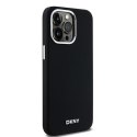 DKNY nakładka do iPhone 15 Pro Max 6,7" DKHMP15XSMCHLK czarna HC Magsafe silicone w horizontal metal logo