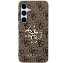 Guess nakładka do Samsung Galaxy A55 GUHCSA554GMGBR brązowa HC PU big 4G metal logo