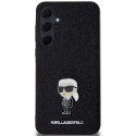 Karl Lagerfeld KLHCSA55GKNPSK A55 A556 czarny/black hardcase Fixed Glitter Ikonik Logo Metal Pin