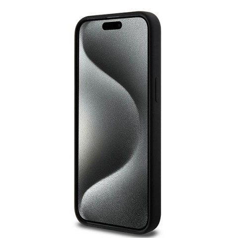Karl Lagerfeld KLHMP15XSCMKCRHK iPhone 15 Pro Max 6.7" czarny/black hardcase Silicone Karl & Choupette Ring MagSafe