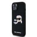 Karl Lagerfeld KLHMP15SSKCHPPLK iPhone 15 / 14 / 13 6.1" czarny/black hardcase Silicone Karl & Choupette MagSafe