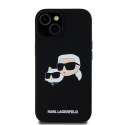 Karl Lagerfeld KLHMP15SSKCHPPLK iPhone 15 / 14 / 13 6.1" czarny/black hardcase Silicone Karl & Choupette MagSafe