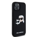 Karl Lagerfeld KLHMP15SSKCHPPLK iPhone 15 / 14 / 13 6.1" czarny/black hardcase Silicone Karl & Choupette MagSafe