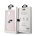 Karl Lagerfeld KLHMP15SSKCHPPLP iPhone 15 / 14 / 13 6.1" różowy/pink hardcase Silicone Karl & Choupette MagSafe