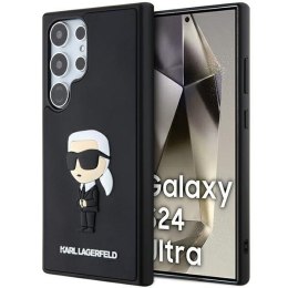 Karl Lagerfeld nakładka do Samsung Galaxy S24 Ultra KLHCS24L3DRKINK czarna HC 3D RUBBER IKONIK NFT