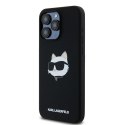 Karl Lagerfeld nakładka do iPhone 15 Pro Max 6,7" KLHMP15XSCHPPLK czarna HC Magsafe silicone sil Choupette head print