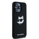 Karl Lagerfeld nakładka do iPhone 15 Pro Max 6,7" KLHMP15XSCHPPLK czarna HC Magsafe silicone sil Choupette head print