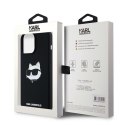 Karl Lagerfeld nakładka do iPhone 15 Pro Max 6,7" KLHMP15XSCHPPLK czarna HC Magsafe silicone sil Choupette head print