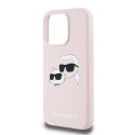 Karl Lagerfeld KLHMP15XSKCHPPLP iPhone 15 Pro Max 6.7" różowy/pink hardcase Silicone Karl & Choupette MagSafe