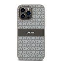 DKNY DKHCP14LPRTHSLE iPhone 14 Pro 6.1" beżowy/beige hardcase Leather Mono Stripe & Metal Logo