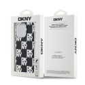 DKNY DKHCP15XHDLCEK iPhone 15 Pro Max 6.7" czarny/black hardcase IML Checkered Mono Pattern