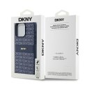 DKNY DKHCP15XPRTHSLB iPhone 15 Pro Max 6.7" niebieski/blue hardcase Leather Mono Stripe & Metal Logo