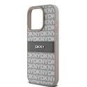 DKNY DKHCP15XPRTHSLE iPhone 15 Pro Max 6.7" beżowy/beige hardcase Leather Mono Stripe & Metal Logo