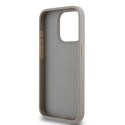 DKNY DKHCP15XPRTHSLE iPhone 15 Pro Max 6.7" beżowy/beige hardcase Leather Mono Stripe & Metal Logo