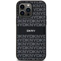 DKNY DKHCS24SPRTHSLK S24 S921 czarny/black hardcase Leather Mono Stripe & Metal Logo