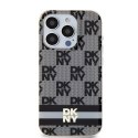 DKNY DKHMP14XHCPTSK iPhone 14 Pro Max 6.7" czarny/black hardcase IML Checkered Mono Pattern & Printed Stripes MagSafe