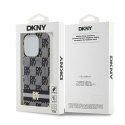 DKNY DKHMP15XHCPTSK iPhone 15 Pro Max 6.7" czarny/black hardcase IML Checkered Mono Pattern & Printed Stripes MagSafe