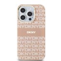 DKNY DKHMP15XHRHSEP iPhone 15 Pro Max 6.7" różowy/pink hardcase IML Mono & Stripe MagSafe